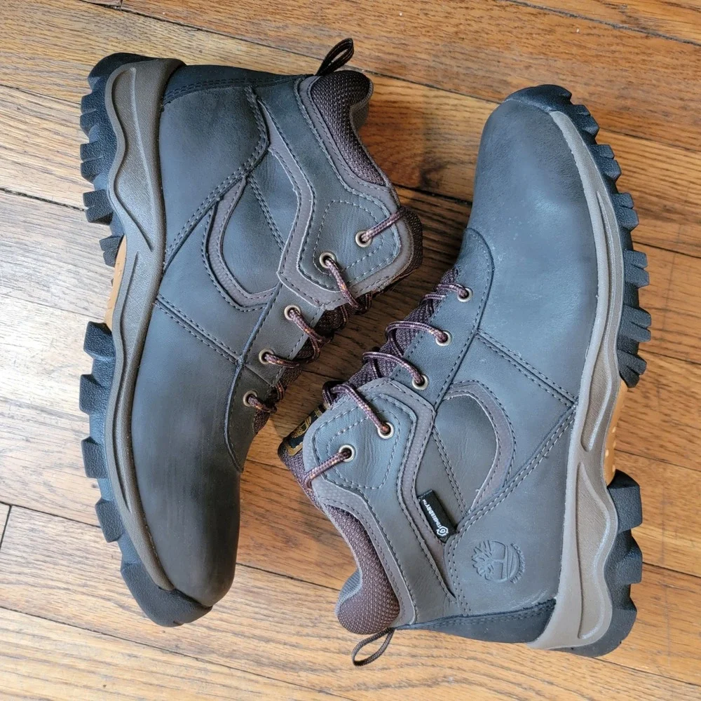 Timberland Men's Size 7 Mt.‎ Maddsen Mid Waterproof Dark Brown Hiking Boot